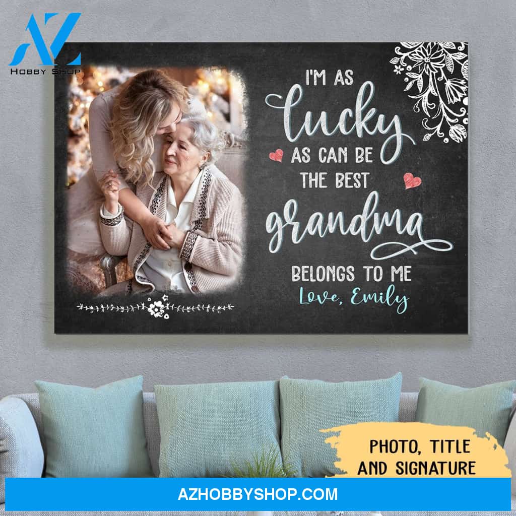 Personalized Photo Canvas, Belongs To Me Mother's Day Gifts Canvas Wall Art, Canvas Wall Art Gift Ideas For Mom