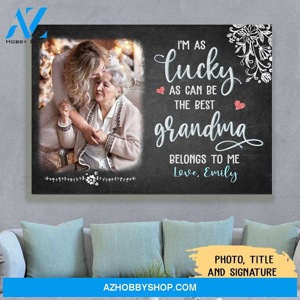 Personalized Photo Canvas, Belongs To Me Mother's Day Gifts Canvas Wall Art, Canvas Wall Art Gift Ideas For Mom