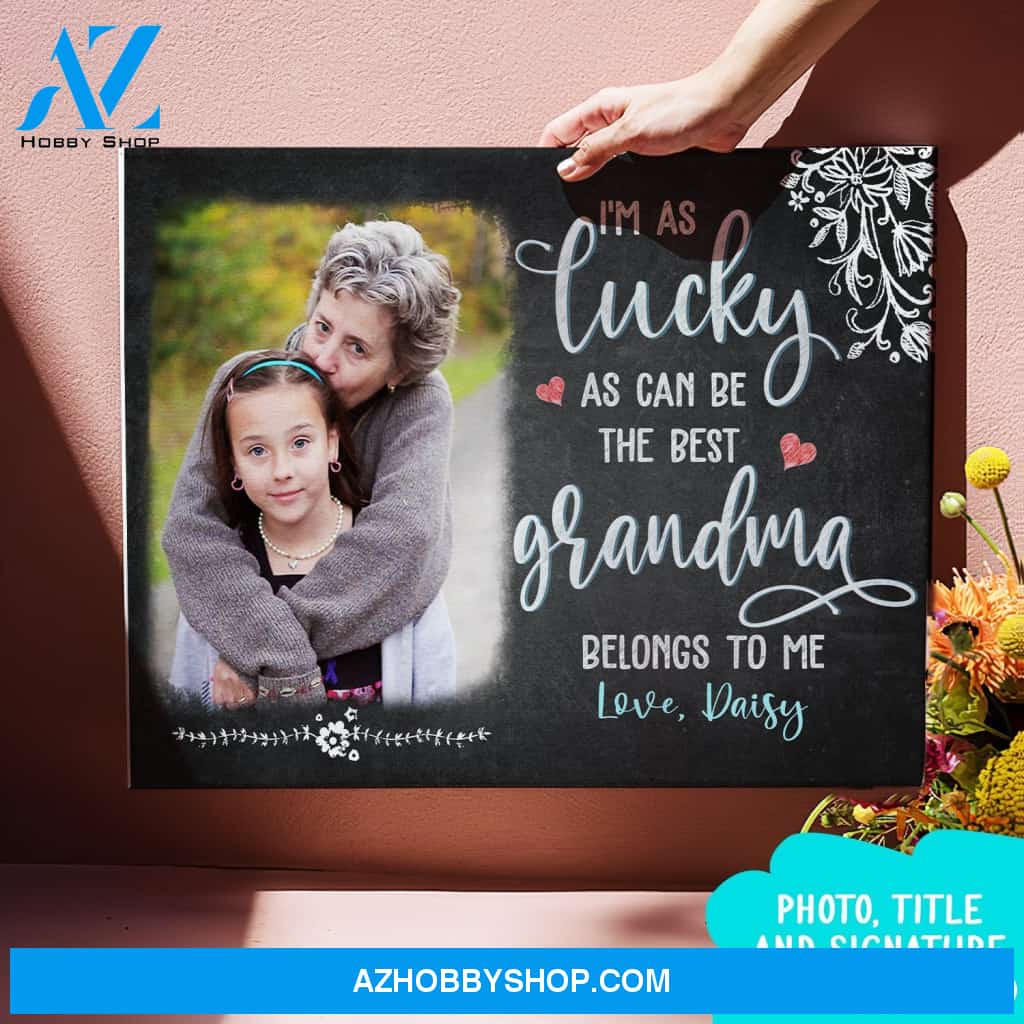 Personalized Photo Canvas, Belongs To Me Mother's Day Gifts Canvas Wall Art, Canvas Wall Art Gift Ideas For Mom