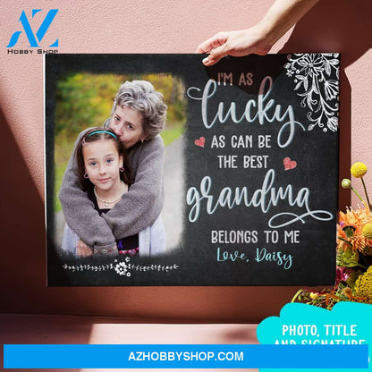 Personalized Photo Canvas, Belongs To Me Mother's Day Gifts Canvas Wall Art, Canvas Wall Art Gift Ideas For Mom