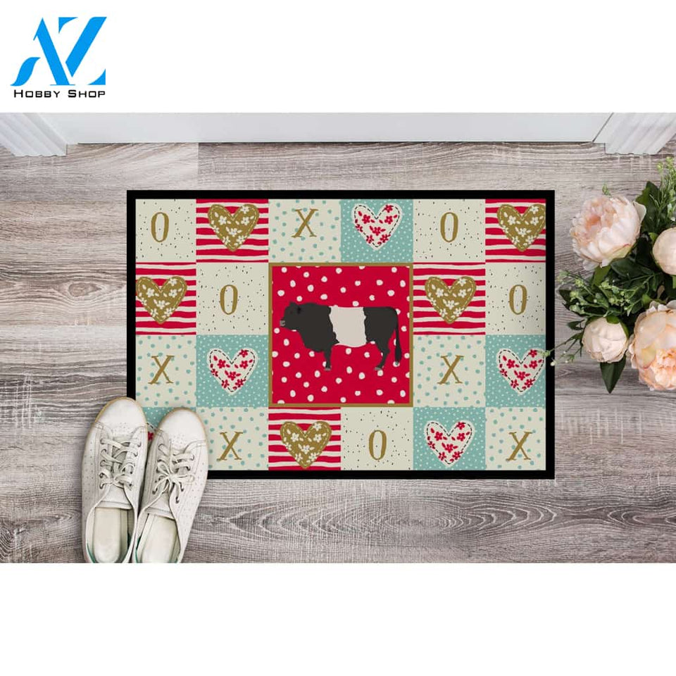 Belted Galloway Cow Doormat Welcome Mat Housewarming Gift Home Decor Funny Doormat Gift For Cow Lovers Gift For Farmer Gift For Family