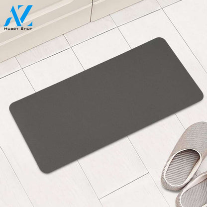 Beluga Grey Rectangular Doormat