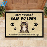 Bem-Vindo À Casa Do Luna Portuguese - Funny Personalized Cat Doormat 
