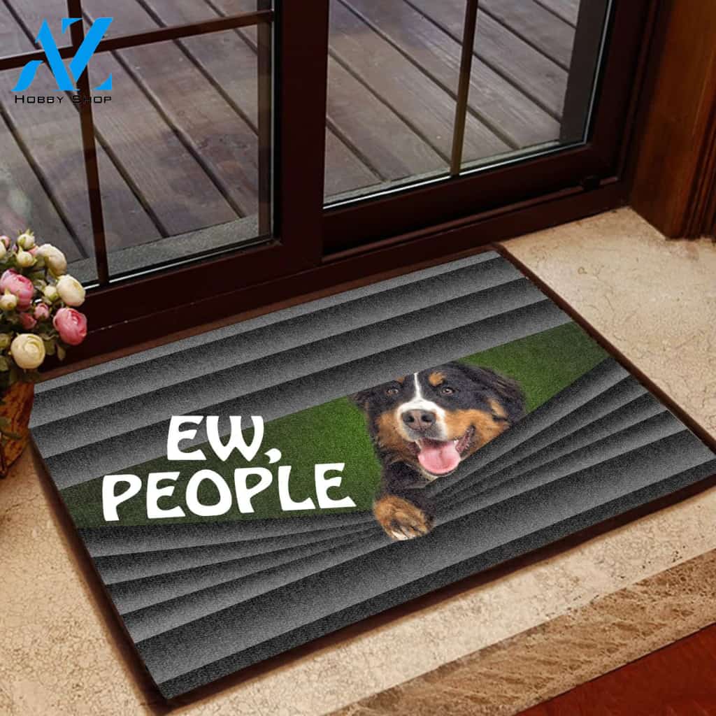 Bernese Mountain Dog Ew People T1208 - Door Mat | Welcome Mat | House Warming Gift
