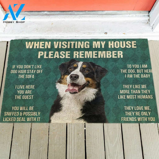 Bernese Mountain's Rules Doormat