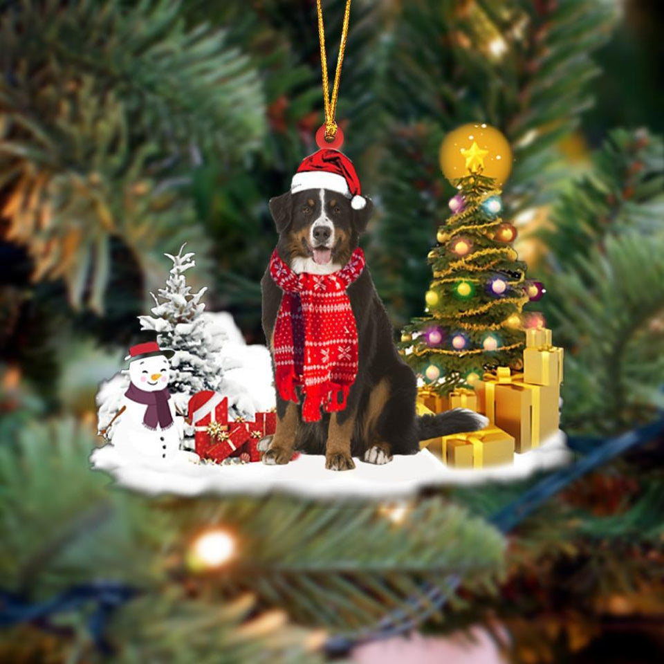 Godmerch- Ornament- Bernese mountain Christmas Ornament Dog Ornament, Car Ornament, Christmas Ornament
