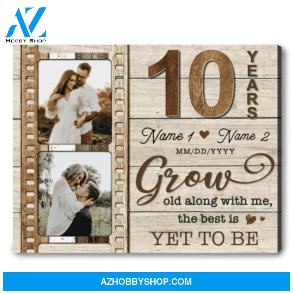 Best 10th Wedding Anniversary Gift Personalized 10th Anniversary Gift