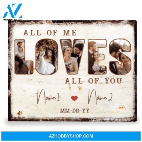 Best Anniversary Gift Idea For Couple Customized Photo Gift Canvas Print