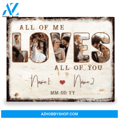 Best Anniversary Gift Idea For Couple Customized Photo Gift Canvas Print