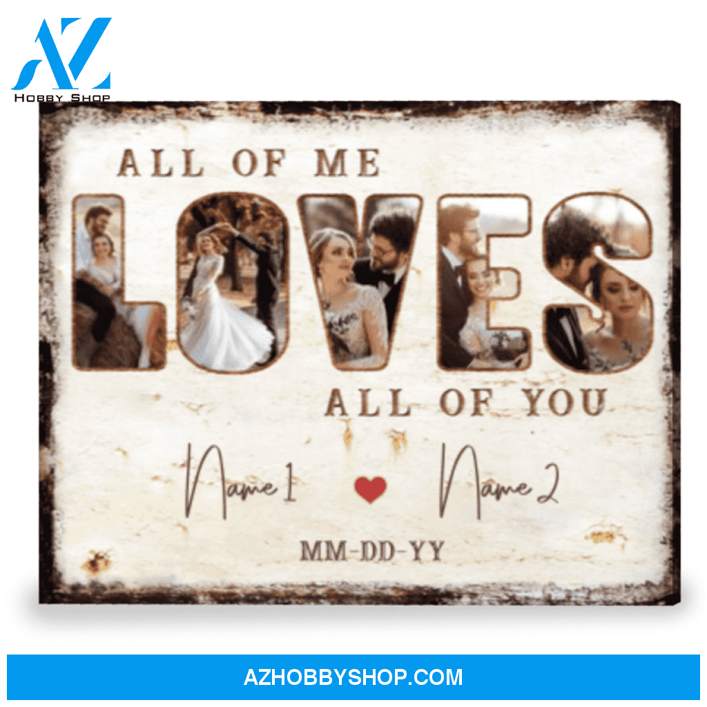 Best Anniversary Gift Idea For Couple Customized Photo Gift Canvas Print