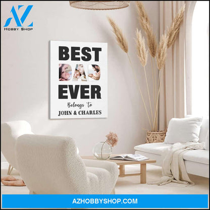Best dad ever - Canvas