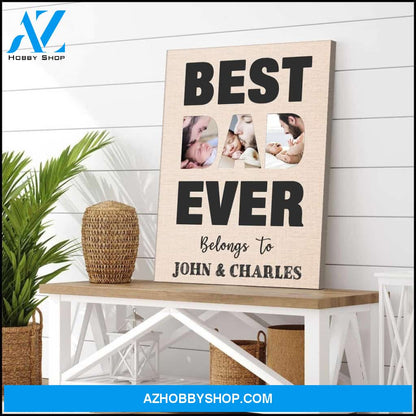 Best dad ever - Canvas