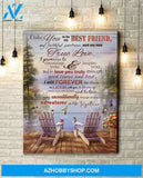 Best Friend Hummingbird Wall Art Canvas