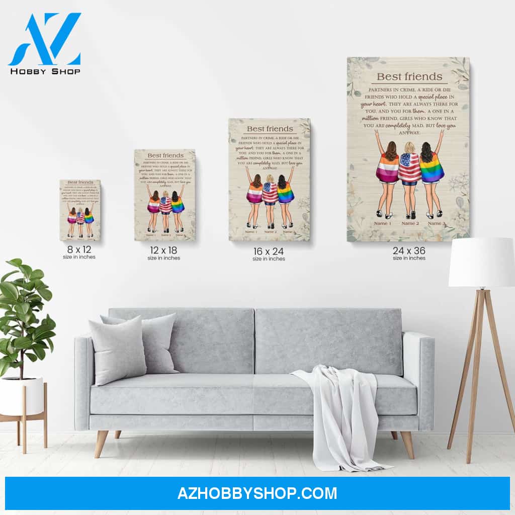 Best Friend - You Are Completely Mad, But Love You Anyway Poster & Canvas