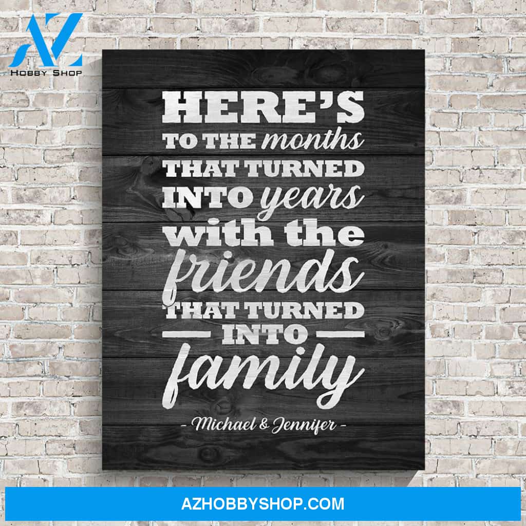 Best Friends Names Premium Canvas