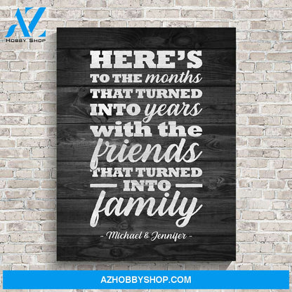 Best Friends Names Premium Canvas