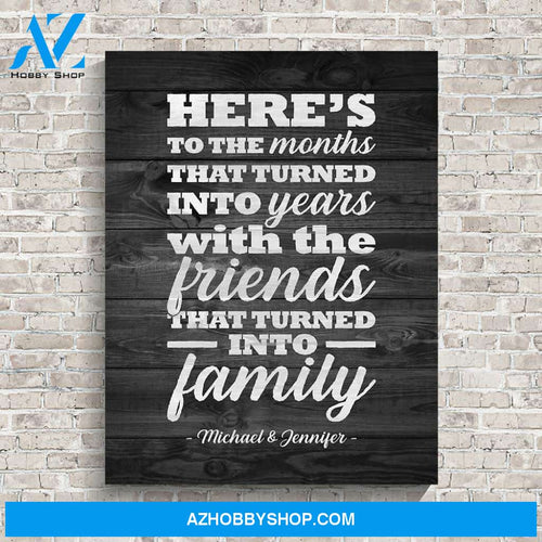 Best Friends Names Premium Canvas
