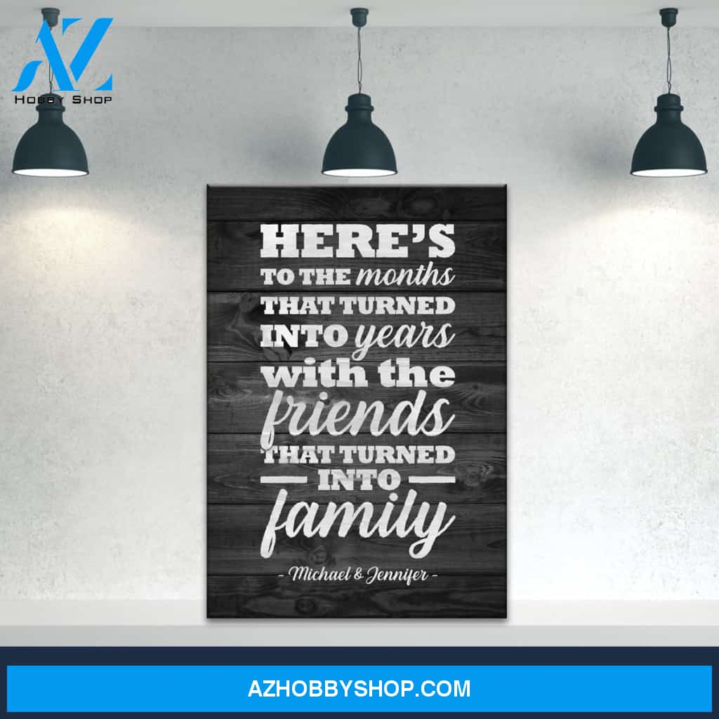 Best Friends Names Premium Canvas