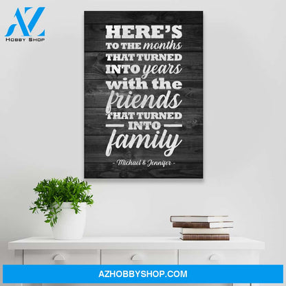 Best Friends Names Premium Canvas