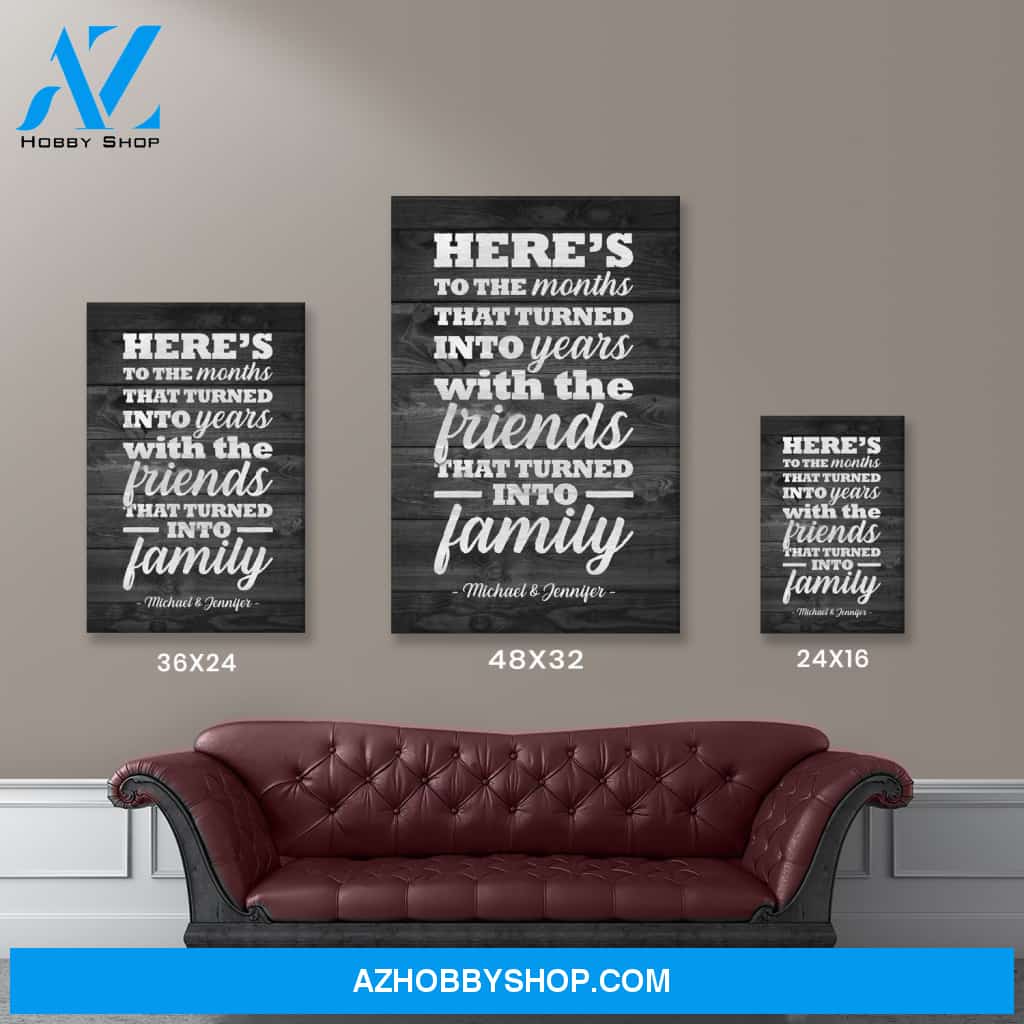 Best Friends Names Premium Canvas