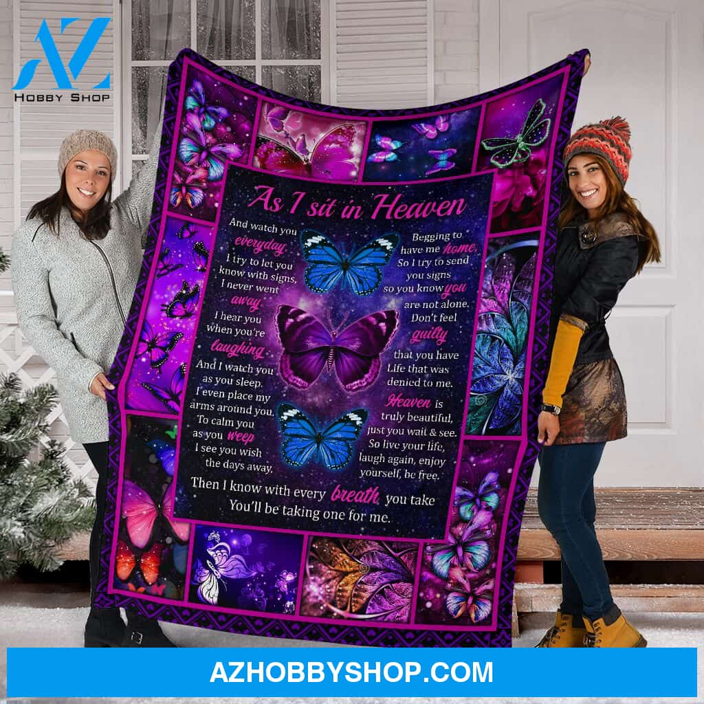Best Gift At I Sit In Heaven Fleece Blanket