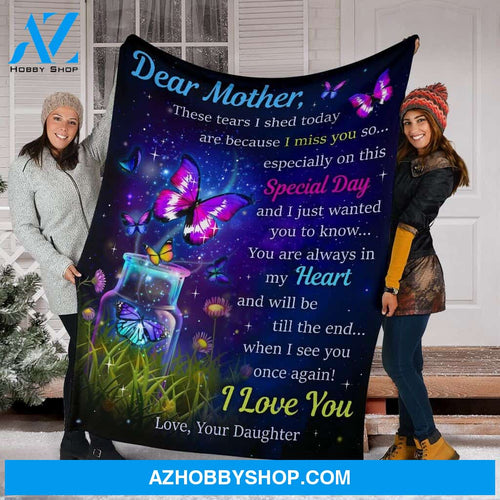 Best Gift Dear Mother Fleece Blanket