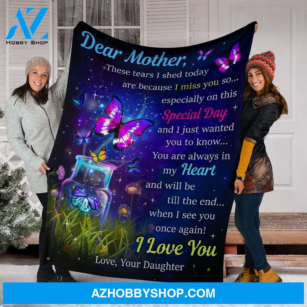 Best Gift Dear Mother Fleece Blanket
