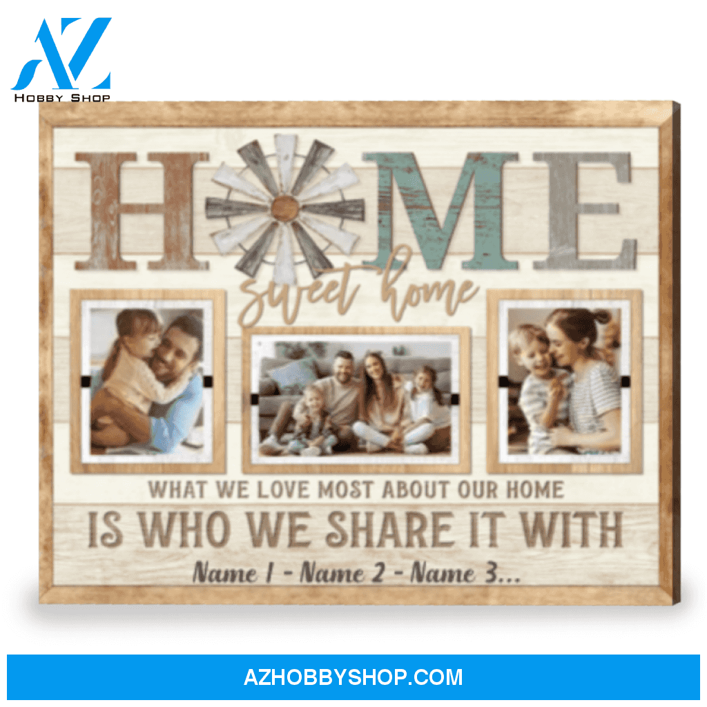 Best Gift Family Personalized Family Pictures On Wall Art Farmhouse Canvas