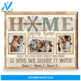 Best Gift Family Personalized Family Pictures On Wall Art Farmhouse Canvas