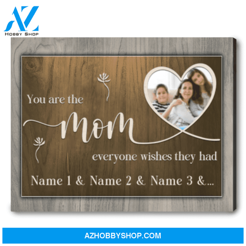 Best Gift for First Mother's Day Canvas Gift for Mom You are the mom everyone wishes they had Ohcanvas