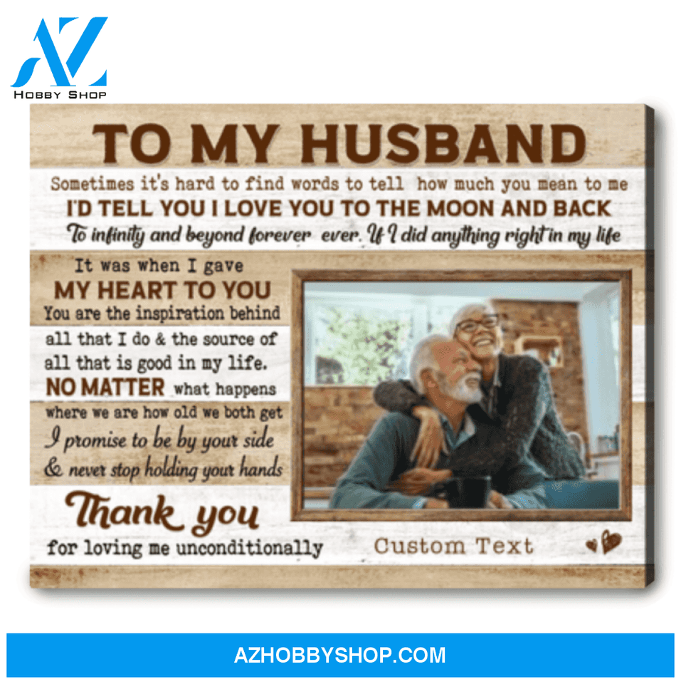 Best Gift For Husband To My Husband Gift Personalized Birthday Gift For Husband