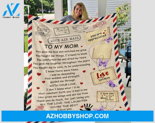 Best Gift From Daughter to Mom - To My Mom Personalized Hand written blanket - Meaningful messages for mother’s day from daughter