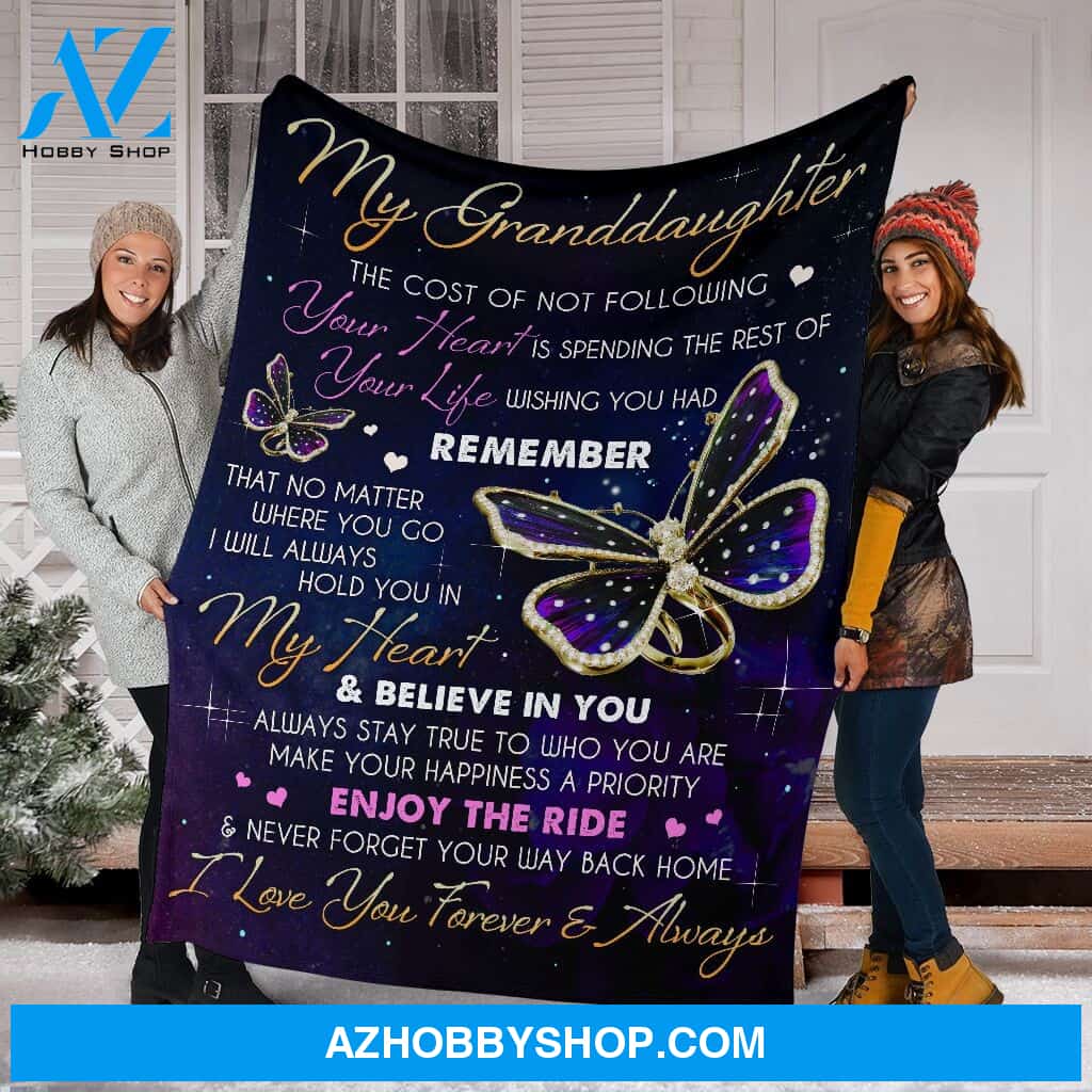 Best Gift My Granddaughter Fleece Blanket