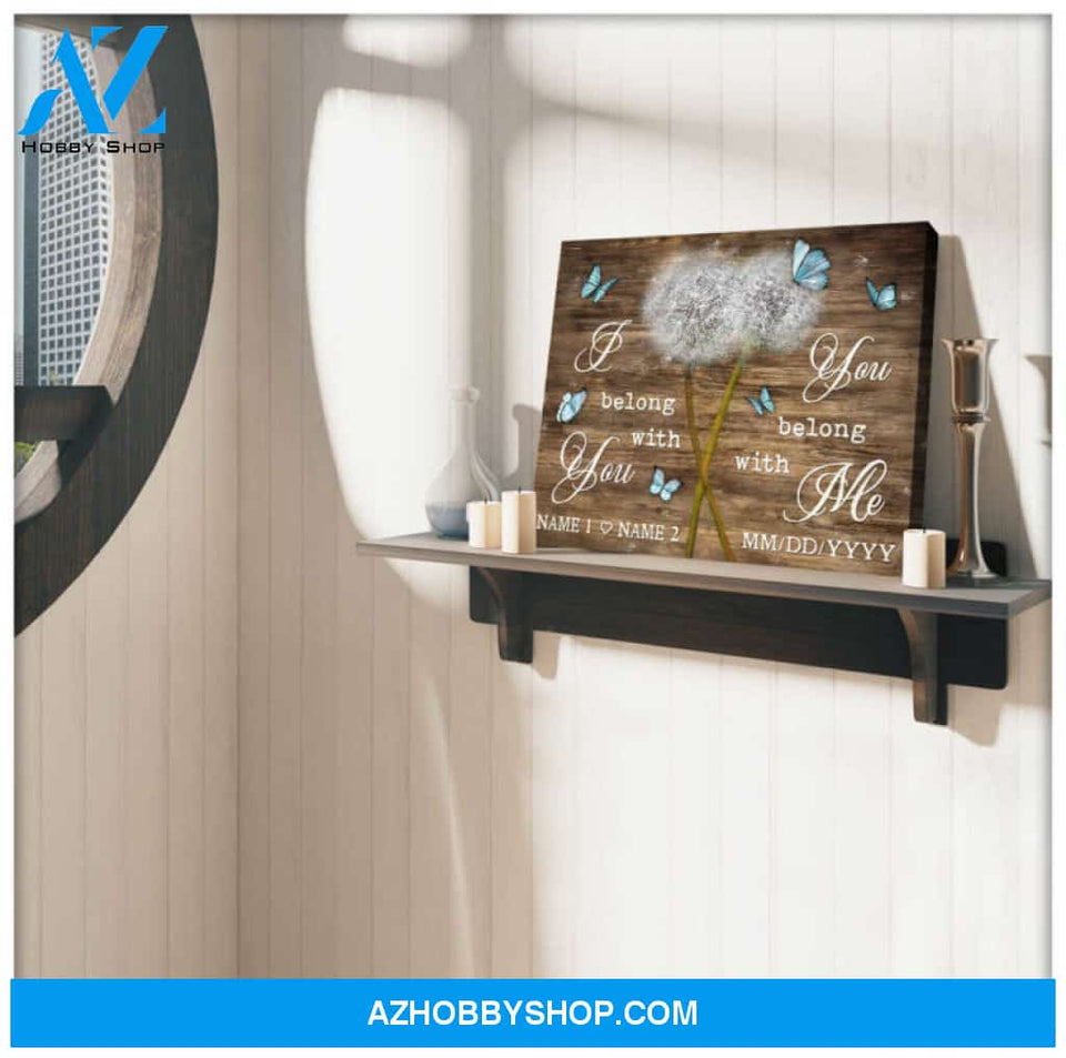 Best Gifts For Your Wife Dandelion Couple Art Personalized Canvas Print