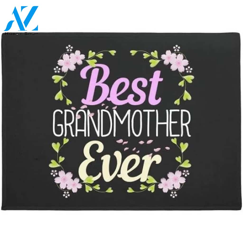 Best Grandmother Grandma Ever Indoor and Outdoor Doormat Warm House Gift Welcome Mat Gift for Friend Family