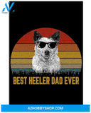 Best Heeler Dad Ever Vintage poster