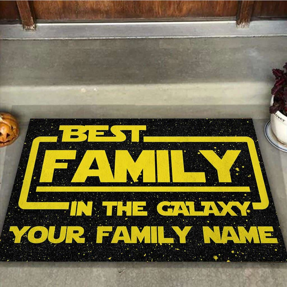 Best House In The Galaxy Personalized Doormat