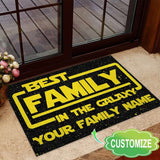 Best House In The Galaxy Personalized Doormat