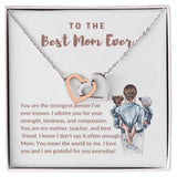 Best Mom Ever Interlocking Hearts Necklace