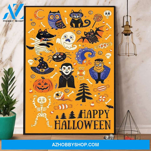 Best Of Halloween All Things Spooky Happy Halloween Canvas And Poster, Wall Decor Visual Art, Halloween Gift, Happy Halloween