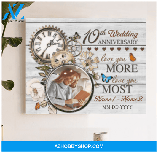 Best Ten Year Anniversary Gifts For Him For Her Romantic Wall Art Canvas Print