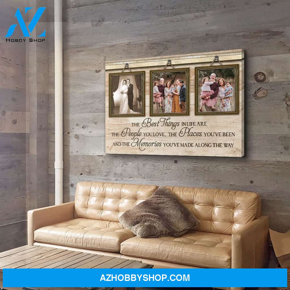 Best Things - Personalized Custom Photo Canvas