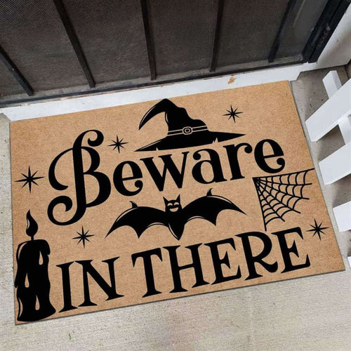 Beware In There Halloween Doormat | Best Outdoor Halloween Decoration