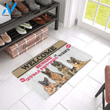 Beware Of German Shepherd Kisses Printed Doormat Home Decor