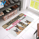 Beware Of German Shepherd Kisses Printed Doormat Home Decor