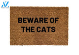 Beware Of The Cat Door mat, Funny Doormat, Funny Welcome Mat, Funny Gift Idea, Closing Gift, Doormat, Beware Doormat