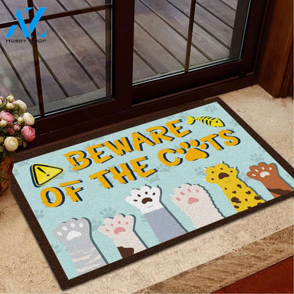 Beware Of The Cats Doormat | Welcome Mat | House Warming Gift
