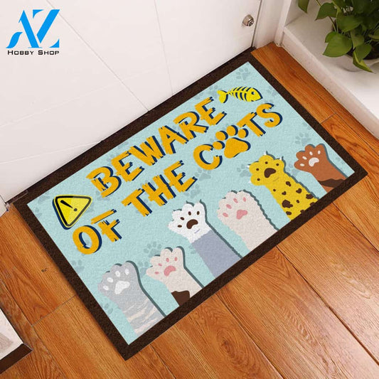 Beware Of The Cats Doormat | WELCOME MAT | HOUSE WARMING GIFT