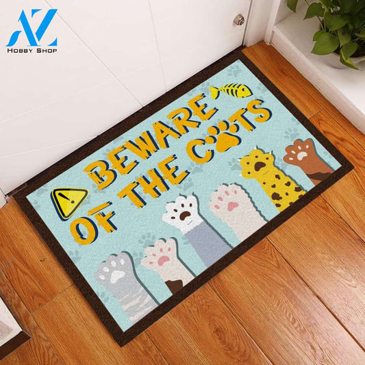 Beware Of The Cats Doormat | Welcome Mat | House Warming Gift