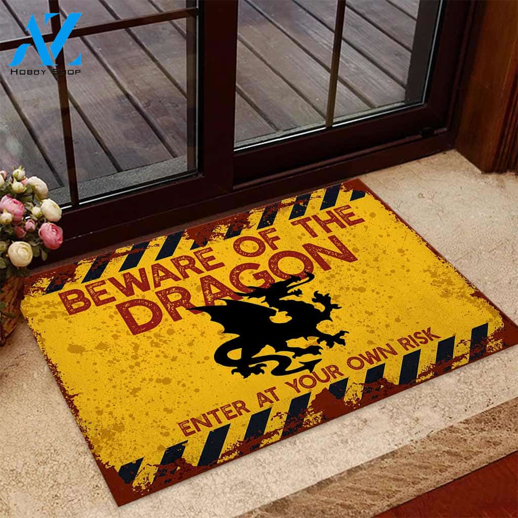 Beware Of The Dragon Doormat